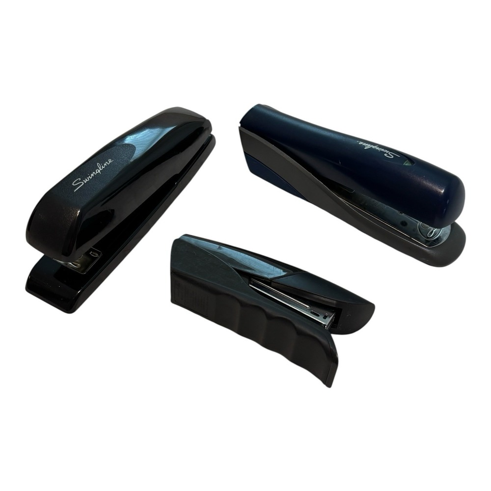 Lot 3 Swingline‎ Stapler Models 646XX 717XX 8280X Black Blue Tested Works Well